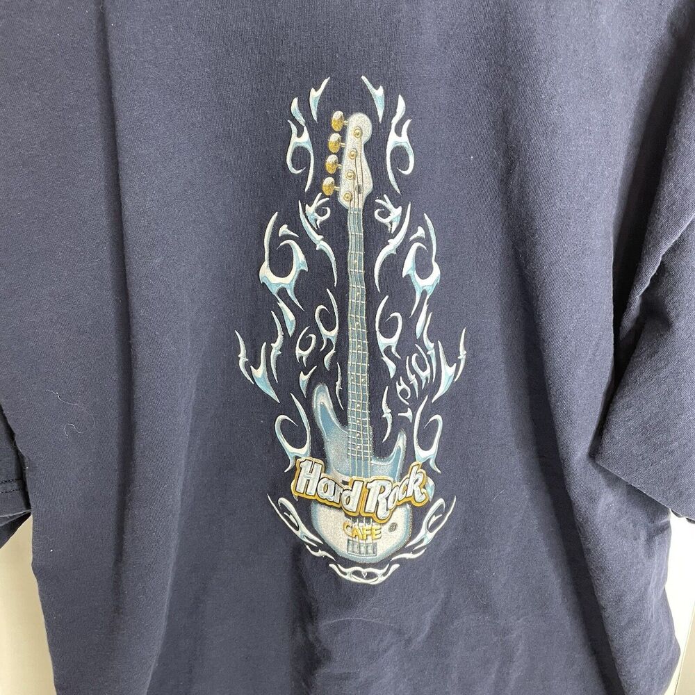 Hard Rock Cafe Chicago Graphic T-Shirt, XL, Dark Blue, Short Sleeve - Picture 4 of 9